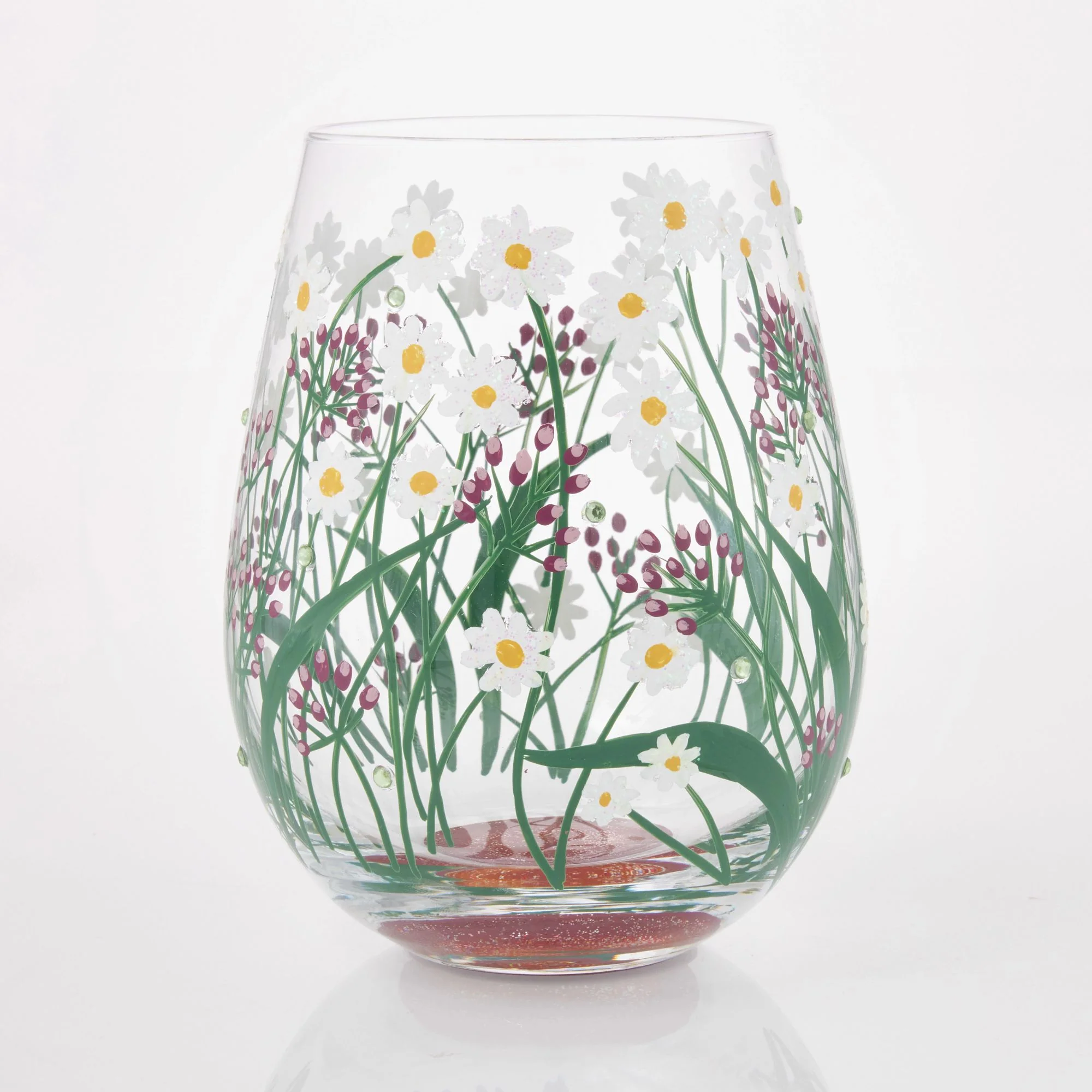 Delicate Florals Stemless Glass - Image 4